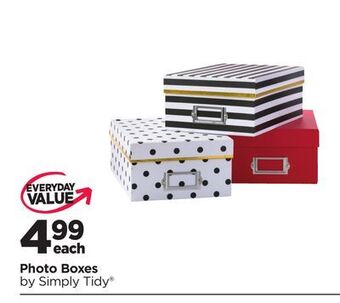 Michaels Photo boxes by simply tidy® offer