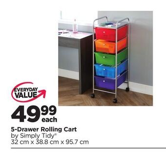 Michaels 5-drawer rolling cart by simply tidy offer