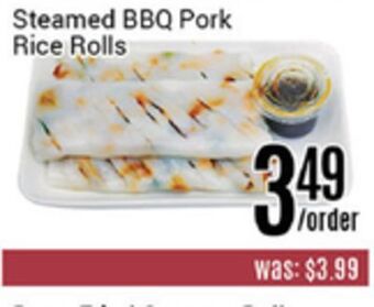 Nations Fresh Foods Steamed bbq pork rice rolls offer