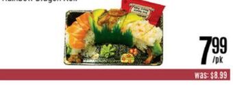 Nations Fresh Foods Rainbow dragon roll offer