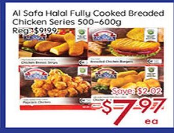 Sunny Food Mart Al safa halal fully cooked breaded chicken series offer
