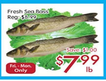 Sunny Food Mart Fresh sea bass offer