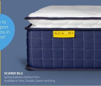 JYSK Scandi blu spring mattress offer