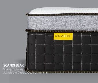 JYSK Scandi blak spring mattress plush offer