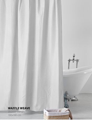 JYSK Waffle weave shower curtain offer