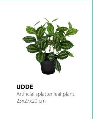JYSK Udde artificial splatter leaf plant offer