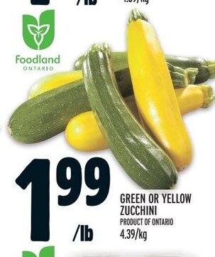 Metro GREEN OR YELLOW ZUCCHINI offer