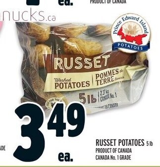 Metro RUSSET POTATOES offer