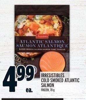 Metro IRRESISTIBLES COLD SMOKED ATLANTIC SALMON offer