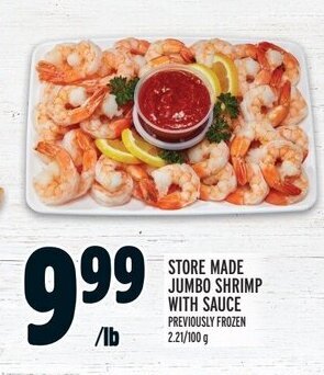 Metro STORE MADE JUMBO SHRIMP WITH SAUCE offer