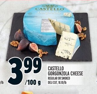 Metro CASTELLO GORGONZOLA CHEESE offer