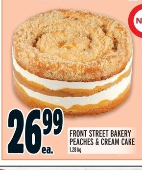 Metro FRONT STREET BAKERY PEACHES & CREAM CAKE offer