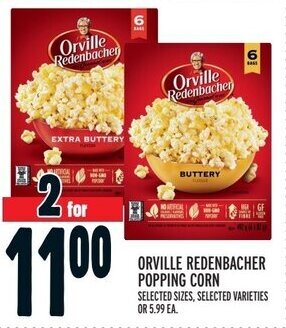 Metro ORVILLE REDENBACHER POPPING CORN offer
