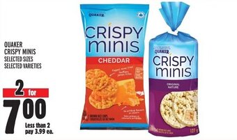 Metro QUAKER CRISPY MINIS offer