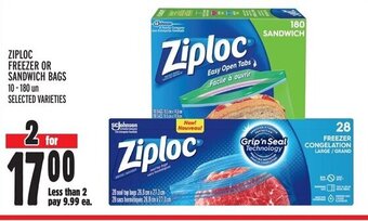 Metro ZIPLOC FREEZER OR SANDWICH BAGS offer