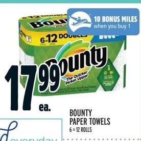 Metro BOUNTY PAPER TOWELS offer
