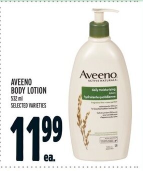 Metro AVEENO BODY LOTION 532 ml offer