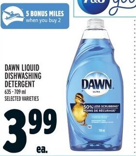 Metro DAWN LIQUID DISHWASHING DETERGENT offer