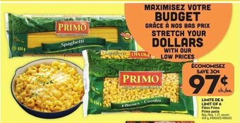 Giant Tiger Pâtes Primo offer