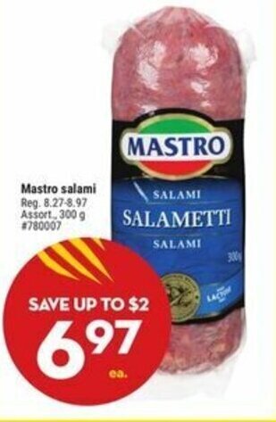 Giant Tiger Mastro salami offer