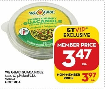 Giant Tiger WE GUAC GUACAMOLE offer