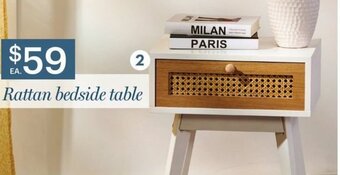 Giant Tiger Rattan bedside table offer