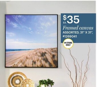 Giant Tiger Framed canvas offer