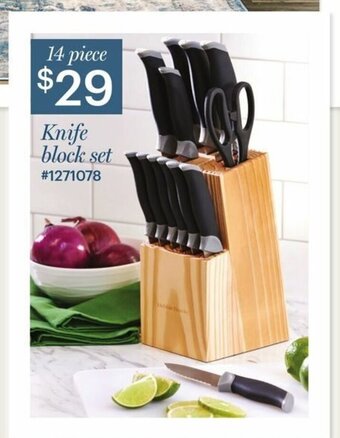Giant Tiger Knife block set offer