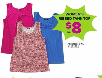 Giant Tiger WOMEN'S RIBBED TANK TOP offer