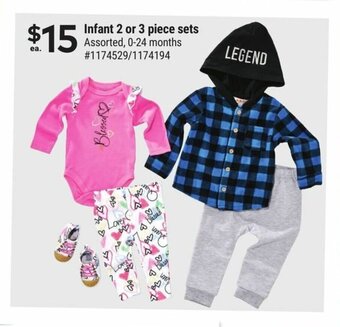 Giant Tiger Infant 2 or 3 piece sets offer