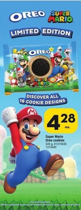 Giant Tiger Super Mario Oreo cookies offer