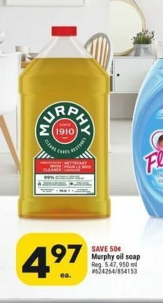 Giant Tiger Murphy oil soap offer