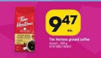 Giant Tiger Tim Hortons ground coffee offer