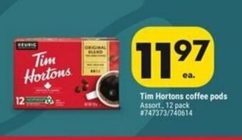 Giant Tiger Tim Hortons coffee pods offer