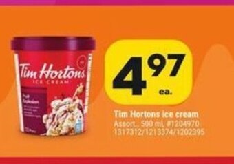 Giant Tiger Tim Hortons ice cream offer