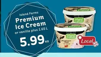 IGA Premium Ice Cream or vanilla plus 1.65 L offer