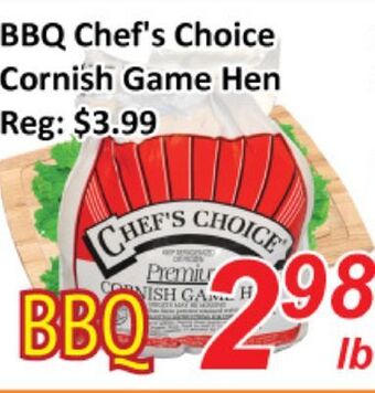 Seasons Foodmart Bbq chef's choice cornish game hen offer