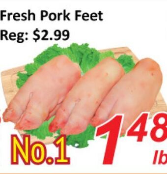 Seasons Foodmart Fresh pork feet offer