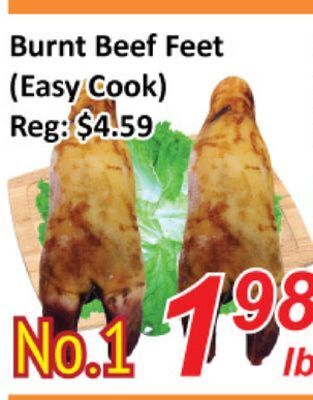 Seasons Foodmart Burnt beef feet offer