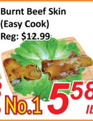 Seasons Foodmart Burnt beef skin offer