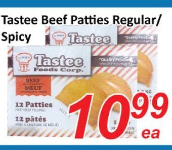 Seasons Foodmart Tastee beef patties regular/ spicy offer