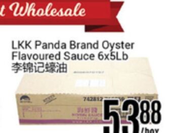 Nations Fresh Foods Lkk panda brand oyster flavoured sauce offer