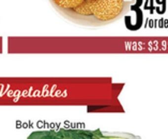 Nations Fresh Foods Bok choy sum offer