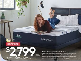 Sleep Country Serta® icomfort tempactiv i mattress offer