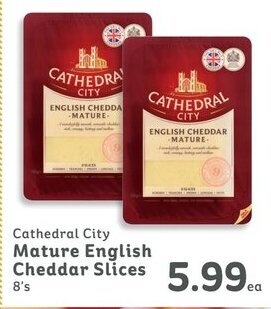 IGA Cathedral City Mature English Cheddar Slices 8's offer