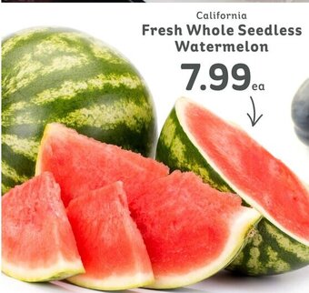 IGA California Fresh Whole Seedless Watermelon offer