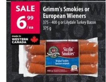 Co-op Grimm's Smokies or European Wieners offer