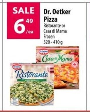 Co-op Dr. Oetker pizza offer