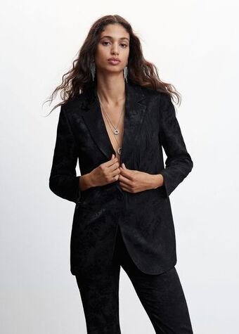 Mango Jacquard blazer offer