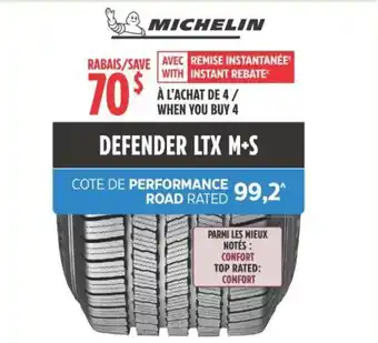 Canadian Tire MICHELIN DEFENDER LTX M+S offer